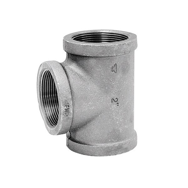 Billco Anvil 1/8 in. FPT X 1/8 in. D FPT 1/8 in. D FPT Black Malleable Iron Reducing Tee 8700120309 - main